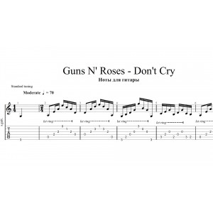Don't Cry - Guns N' Roses