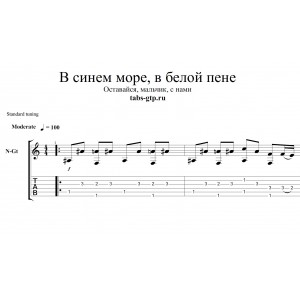 Оставайся, мальчик, с нами - В синем море, в белой пене